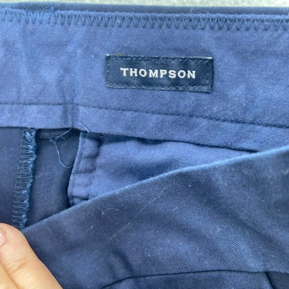 J by J. Crew Chino Pants Mens 36x34‎ Blue Thompson Stretch Flat Front Trousers